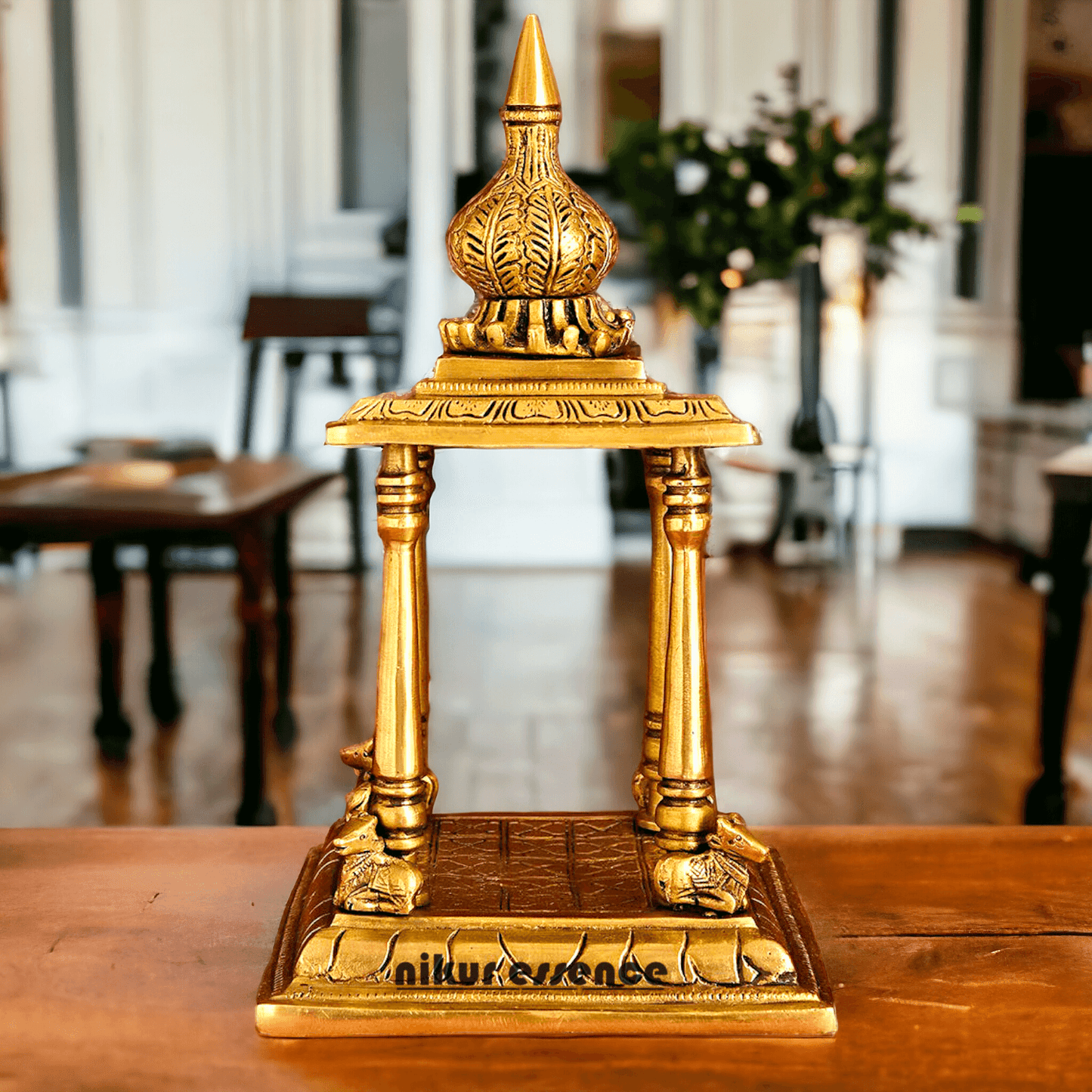 Online buy Brass Temple Deity Statue with Intricate Detailing and Sacred Aura Nikuressence