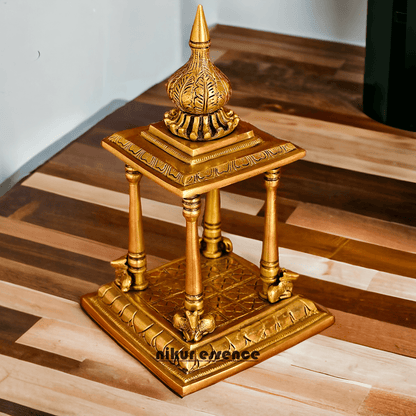 Online buy Brass Temple Deity Statue with Intricate Detailing and Sacred Aura Nikuressence