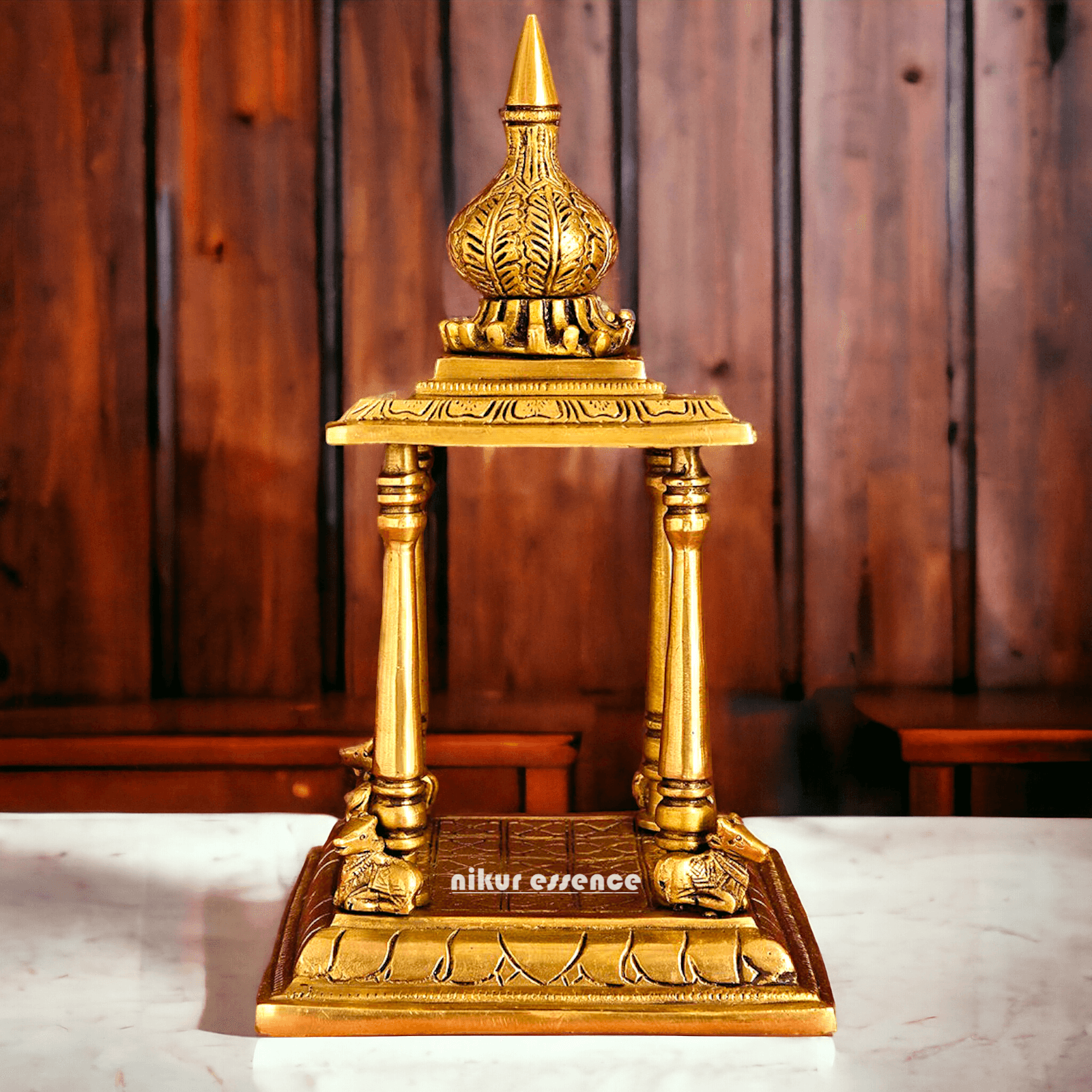 Online buy Brass Temple Deity Statue with Intricate Detailing and Sacred Aura Nikuressence