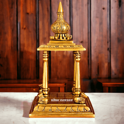 Online buy Brass Temple Deity Statue with Intricate Detailing and Sacred Aura Nikuressence