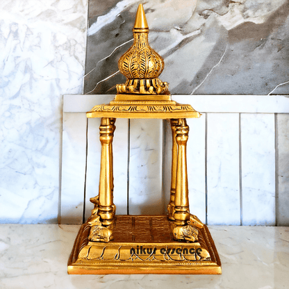 Online buy Brass Temple Deity Statue with Intricate Detailing and Sacred Aura Nikuressence