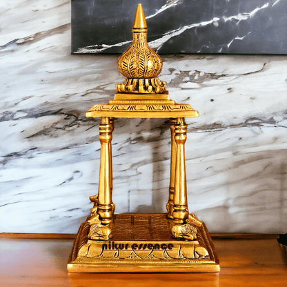 Online buy Brass Temple Deity Statue with Intricate Detailing and Sacred Aura Nikuressence