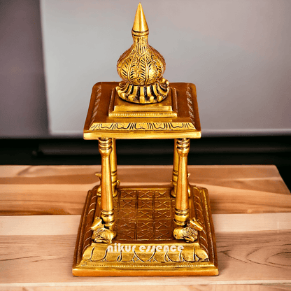 Online buy Brass Temple Deity Statue with Intricate Detailing and Sacred Aura Nikuressence