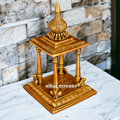 Online buy Brass Temple Deity Statue with Intricate Detailing and Sacred Aura Nikuressence