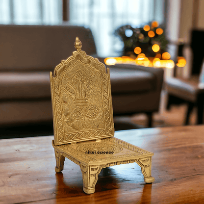 Buy Throne in Solid Brass 18 cm by Nikur Essence Nikuressence