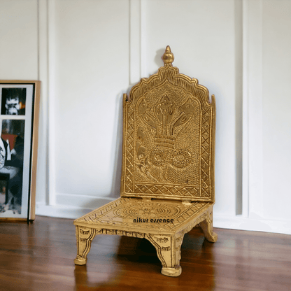 Buy Throne in Solid Brass 18 cm by Nikur Essence Nikuressence