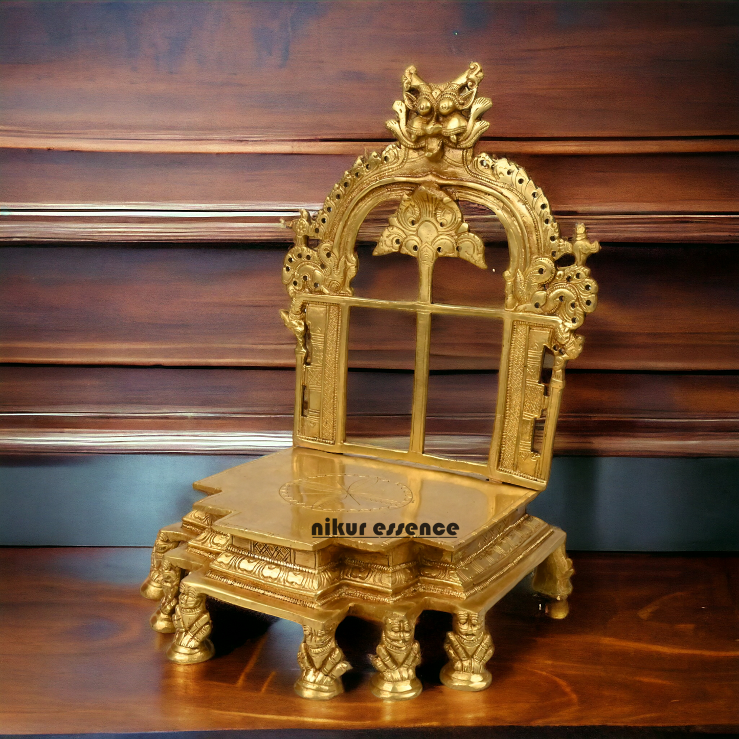 Pure Brass Throne by Nikur Essence - 30.5 cm Height Nikuressence