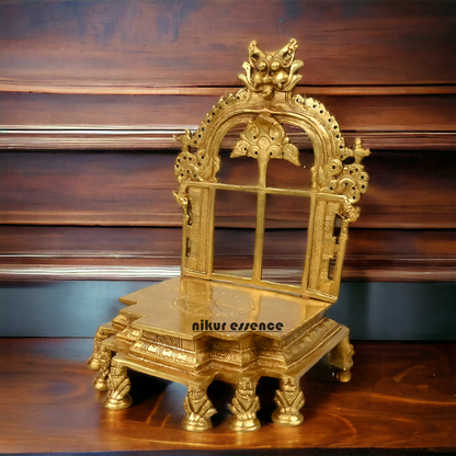Pure Brass Throne by Nikur Essence - 30.5 cm Height Nikuressence