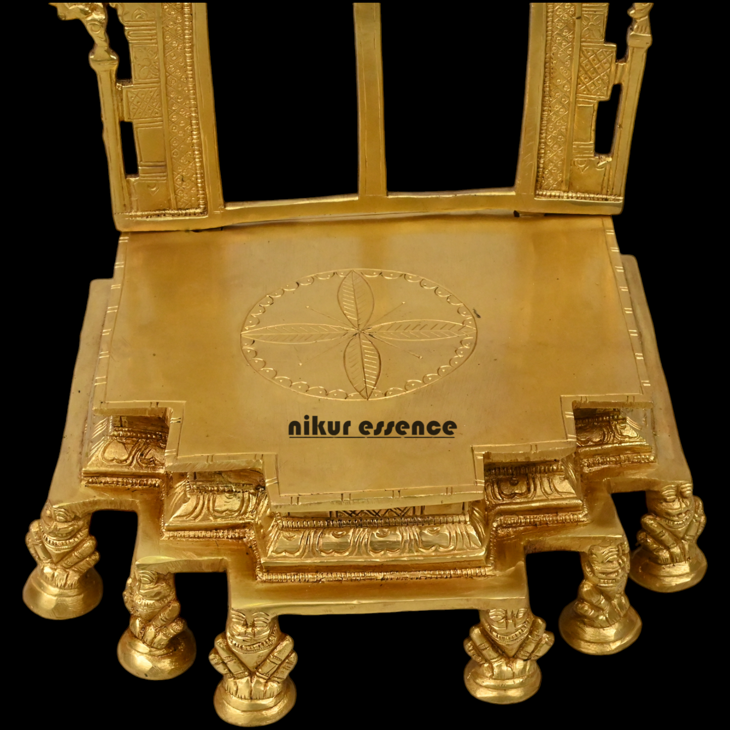 Pure Brass Throne by Nikur Essence - 30.5 cm Height Nikuressence
