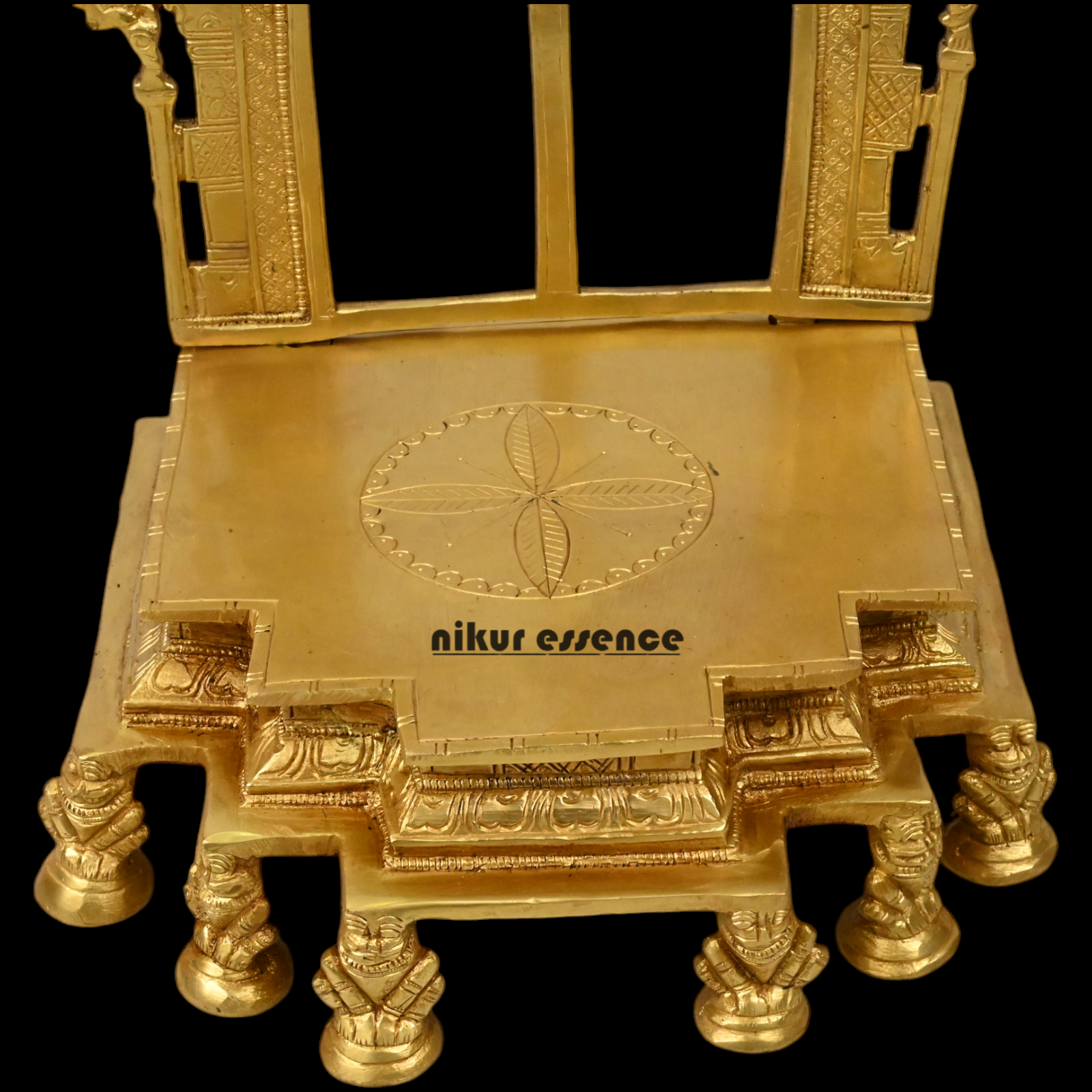 Pure Brass Throne by Nikur Essence - 30.5 cm Height Nikuressence