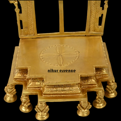 Pure Brass Throne by Nikur Essence - 30.5 cm Height Nikuressence