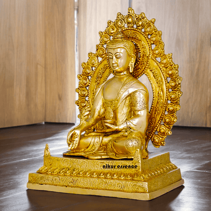 Buy 29 cm Solid Brass Tibetan Buddhist Medicine Buddha Statue for home Nikuressence
