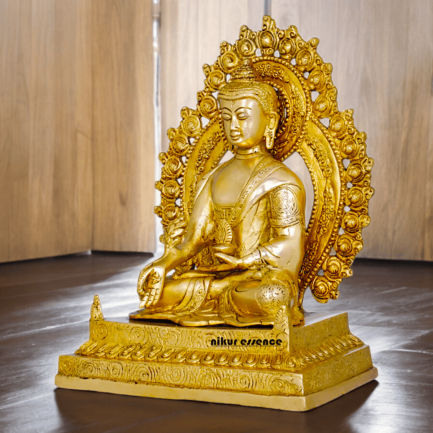 Buy 29 cm Solid Brass Tibetan Buddhist Medicine Buddha Statue for home Nikuressence