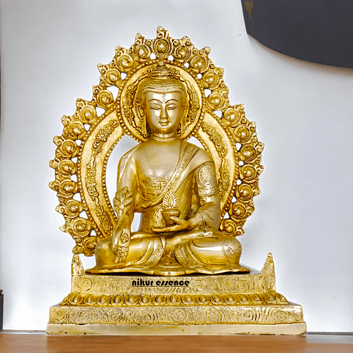 Buy 29 cm Solid Brass Tibetan Buddhist Medicine Buddha Statue for home Nikuressence