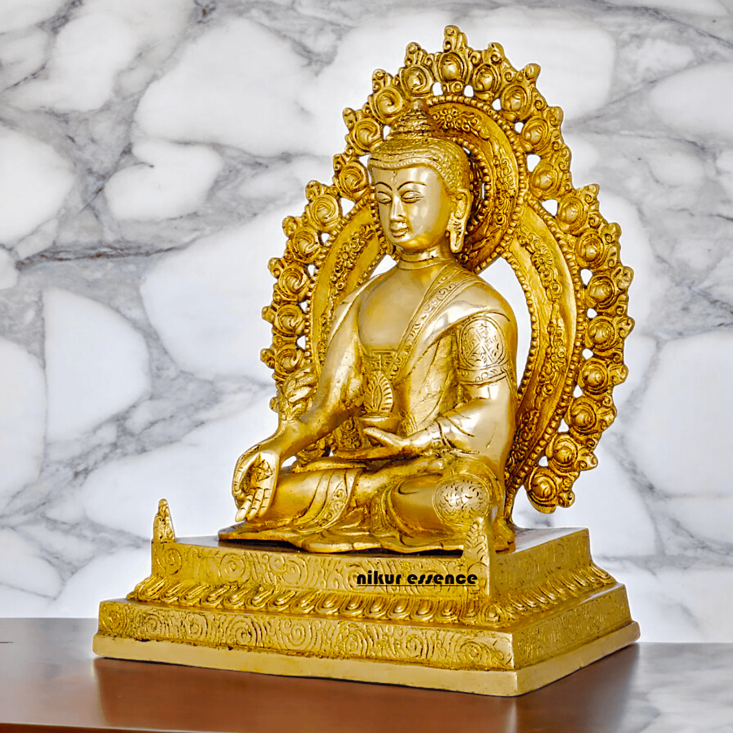 Buy 29 cm Solid Brass Tibetan Buddhist Medicine Buddha Statue for home Nikuressence