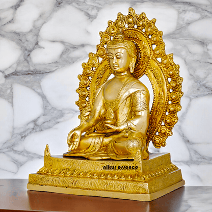 Buy 29 cm Solid Brass Tibetan Buddhist Medicine Buddha Statue for home Nikuressence