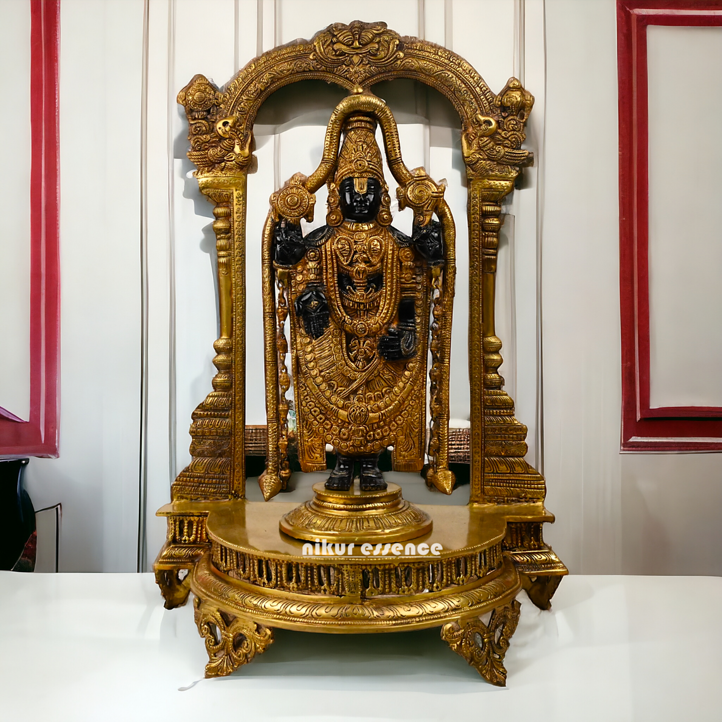 Online Large Brass Tirupati Balaji Idol - 24 inch Nikuressence