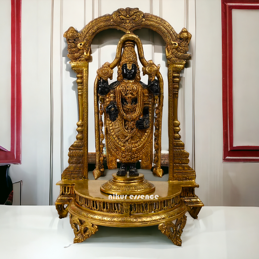Online Large Brass Tirupati Balaji Idol - 24 inch Nikuressence