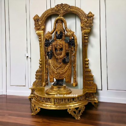 Online Large Brass Tirupati Balaji Idol - 24 inch Nikuressence