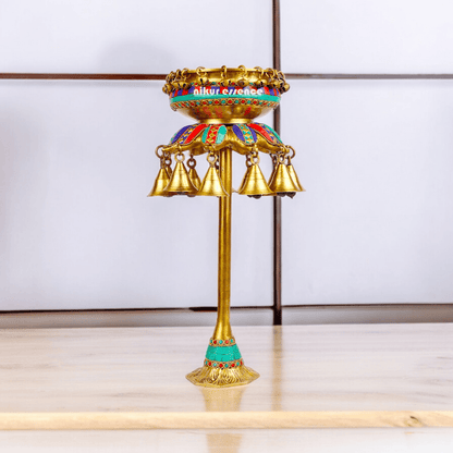 Buy online 40 cm Brass Urli - Traditional Ethnic Decorative Bowl Nikuressence