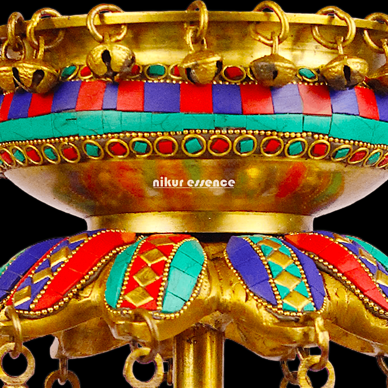 Buy online 40 cm Brass Urli - Traditional Ethnic Decorative Bowl Nikuressence