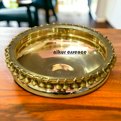 Buy Brass Urli Bowl with Decorative Bells Nikuressence