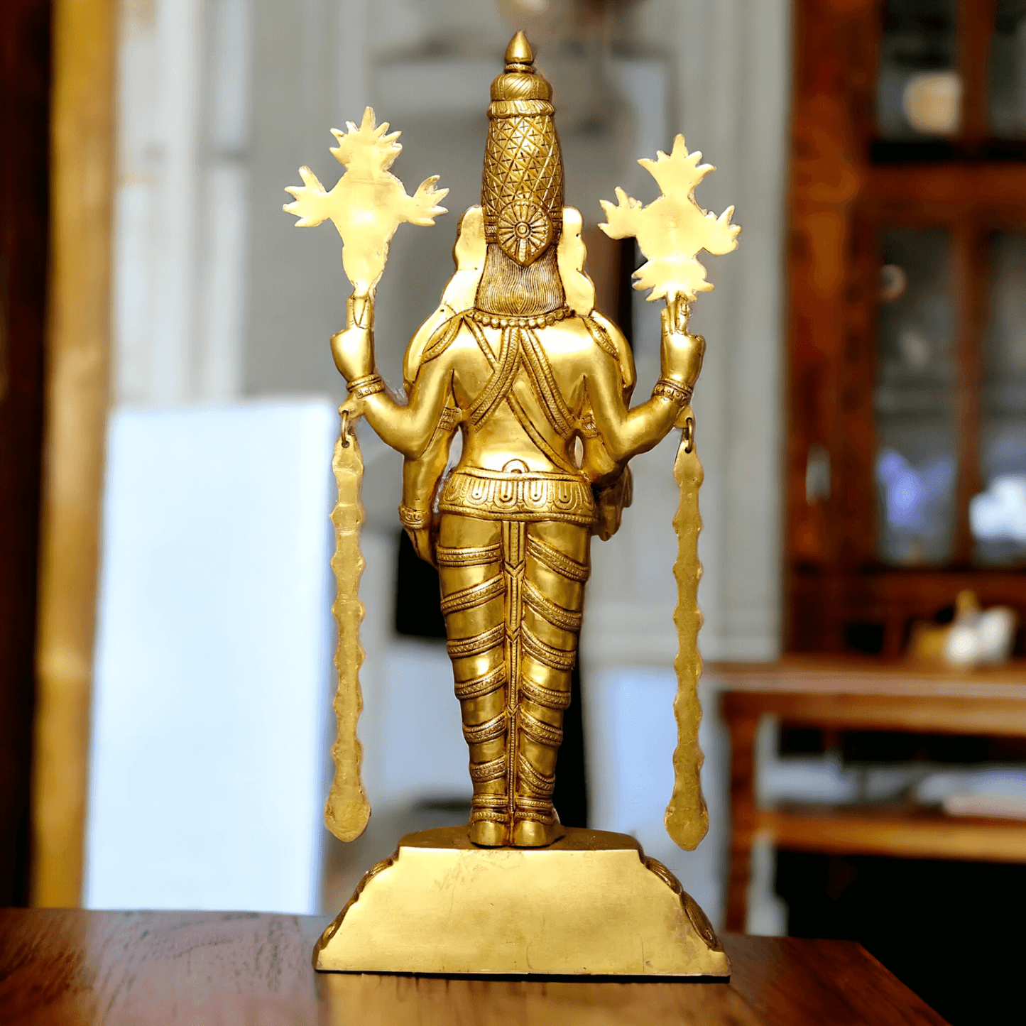 Buy Brass Venkateshwara idol, Revered Tirupati Balaji Deity Handcrafted with Fine Detailing and Sacred Significance Nikuressence
