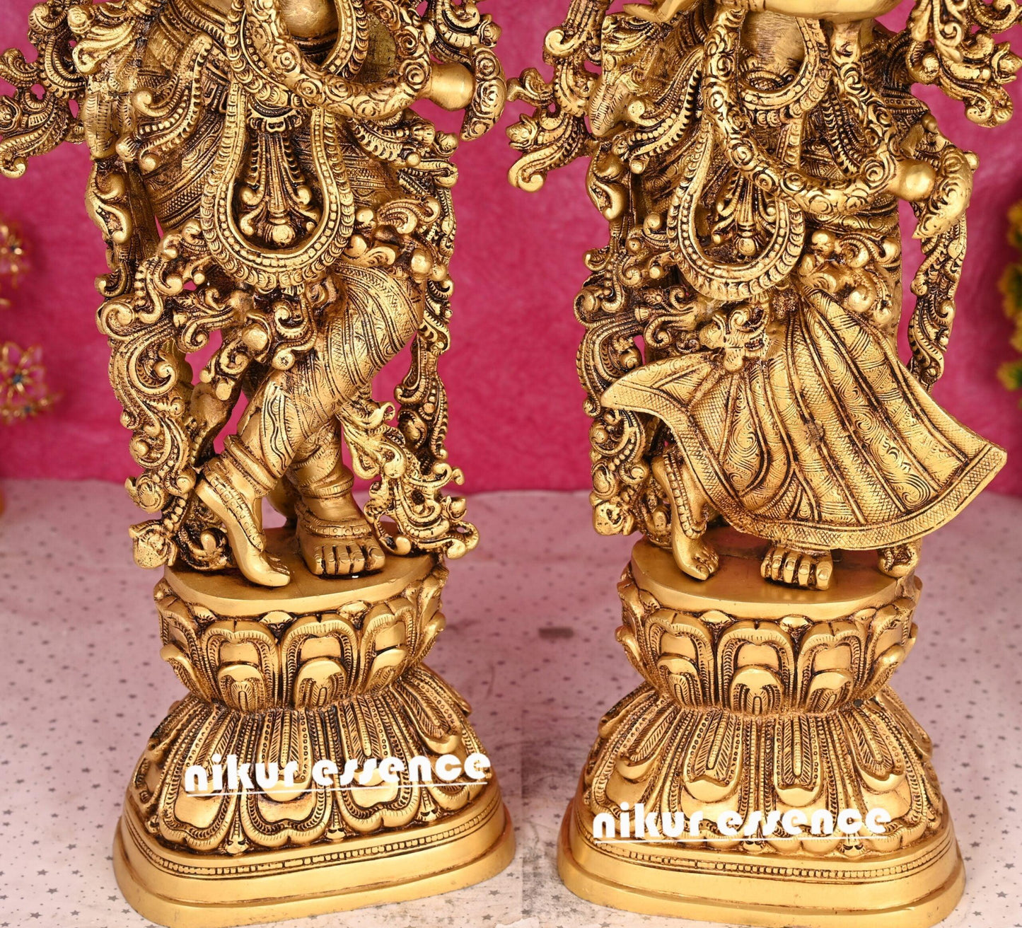 Buy Brass krishna Radha flute Nikur Essence - 29 Inch Nikuressence