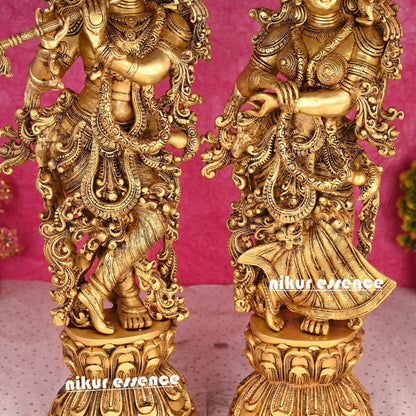 Buy Brass krishna Radha flute Nikur Essence - 29 Inch Nikuressence