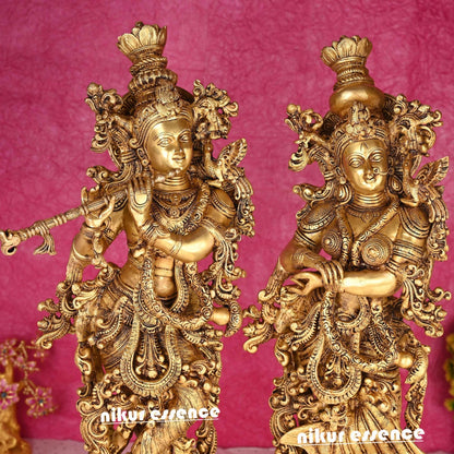 Buy Brass krishna Radha flute Nikur Essence - 29 Inch Nikuressence