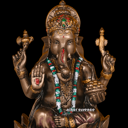 Buy Bronze Ganesh idol -7 inches Nikuressence