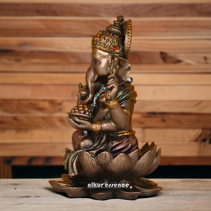Buy Bronze Ganesh idol -7 inches Nikuressence