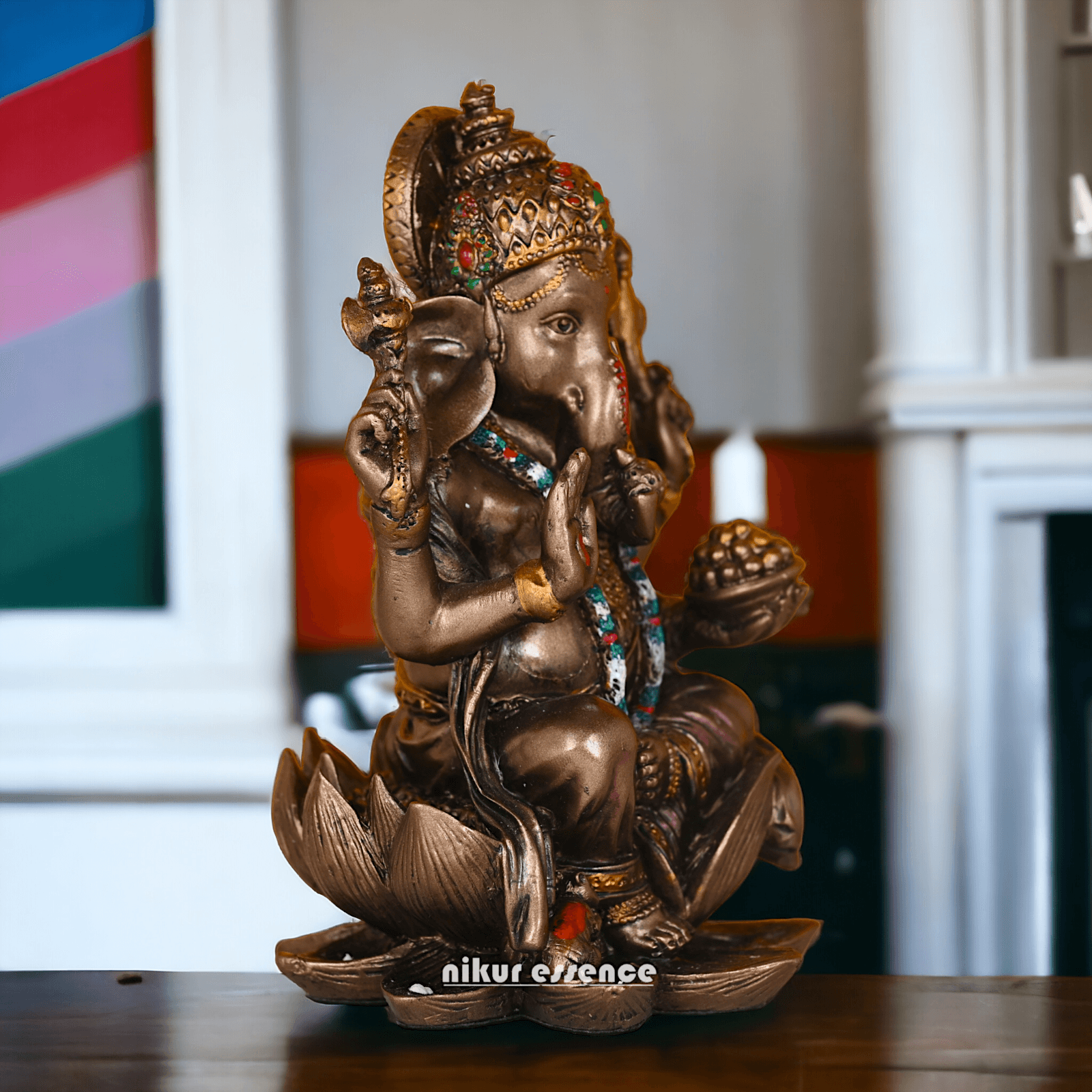 Buy Bronze Ganesh idol -7 inches Nikuressence