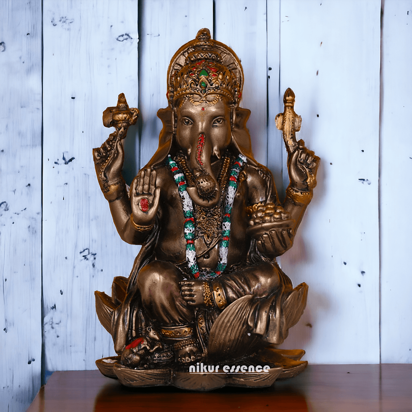 Buy Bronze Ganesh idol -7 inches Nikuressence