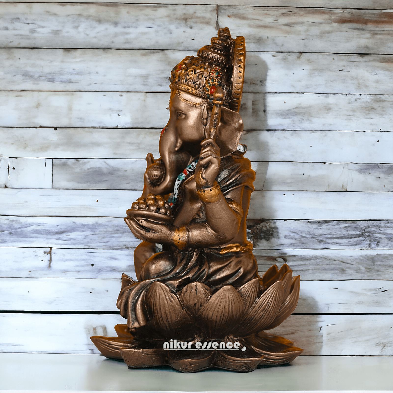 Buy Bronze Ganesh idol -7 inches Nikuressence