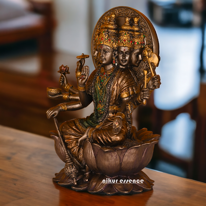 Bronze Gayatri Statue 26 CM in Bonded - Symbol of Divine Radiance and Spiritual Enlightenment Nikuressence