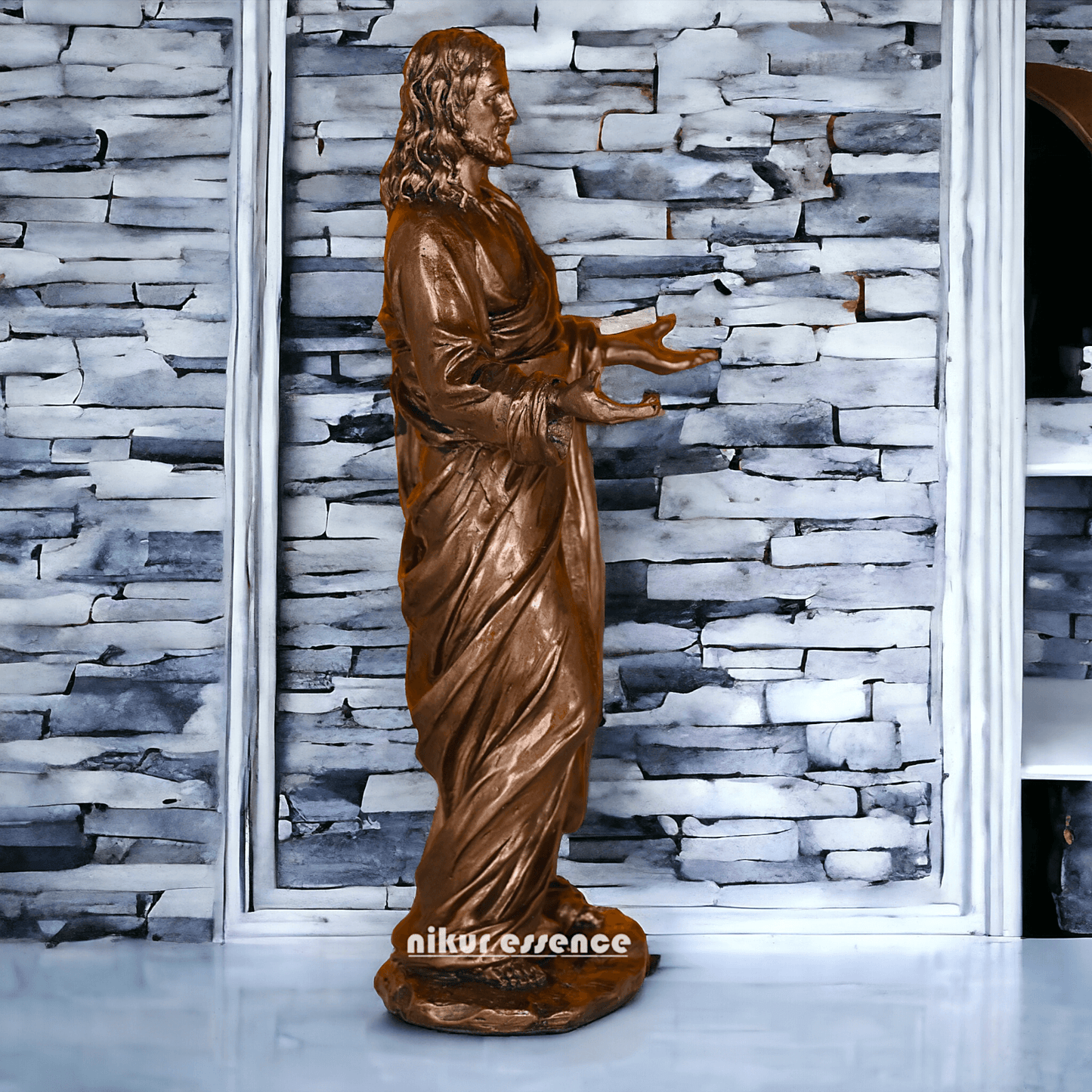Buy bronze Jesus Christ Figurine, 23 cm Tall, Crafted in Bonded Bronze with Impeccable Detailing Nikuressence