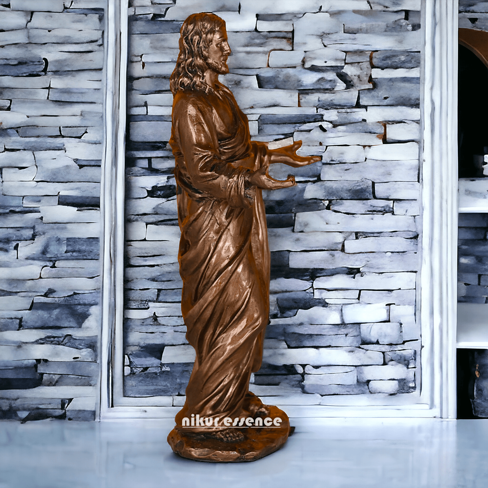 Buy bronze Jesus Christ Figurine, 23 cm Tall, Crafted in Bonded Bronze with Impeccable Detailing Nikuressence