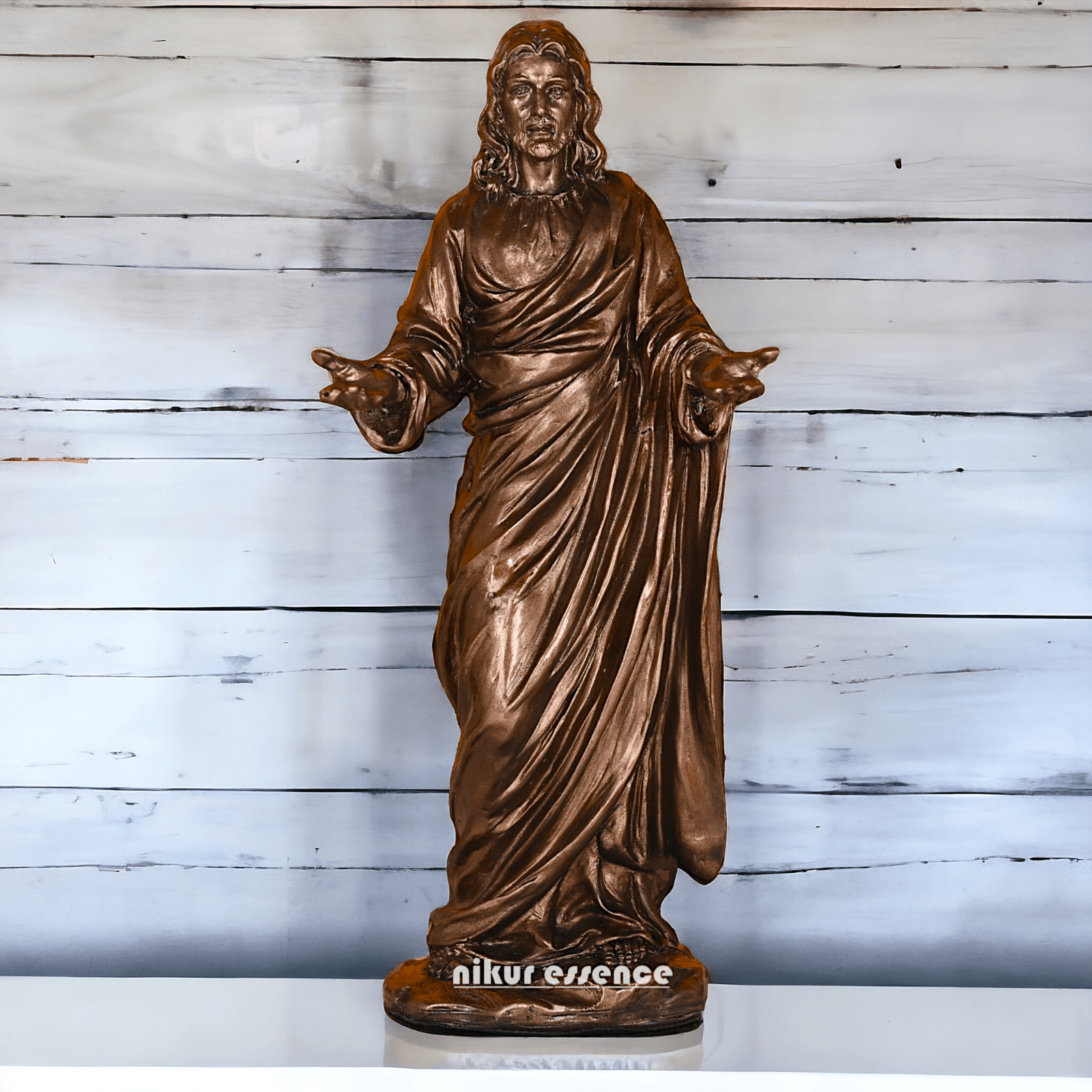 Buy bronze Jesus Christ Figurine, 23 cm Tall, Crafted in Bonded Bronze with Impeccable Detailing Nikuressence