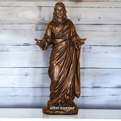 Buy bronze Jesus Christ Figurine, 23 cm Tall, Crafted in Bonded Bronze with Impeccable Detailing Nikuressence