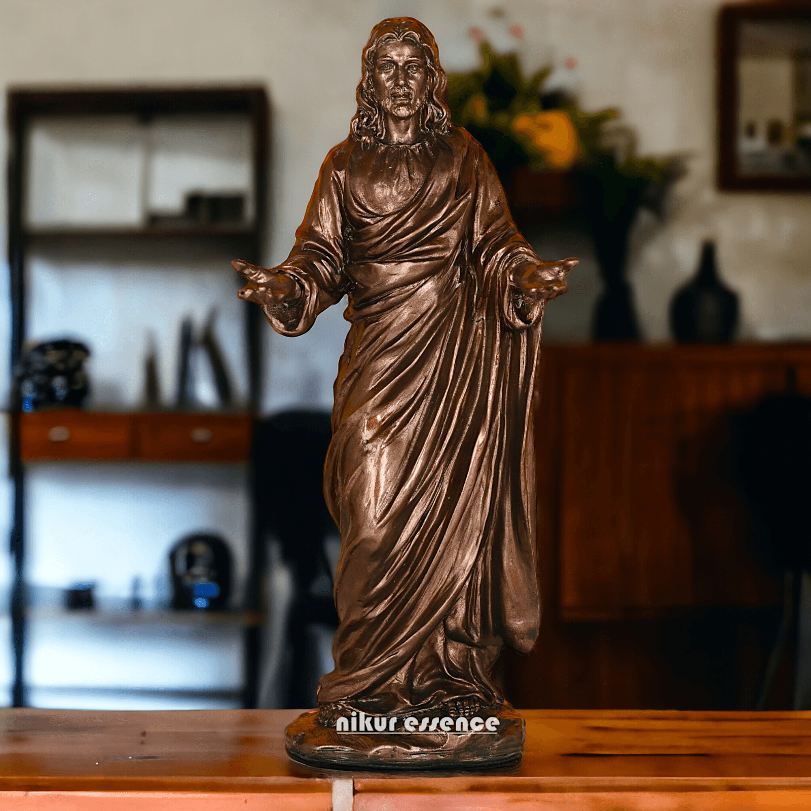 Buy bronze Jesus Christ Figurine, 23 cm Tall, Crafted in Bonded Bronze with Impeccable Detailing Nikuressence