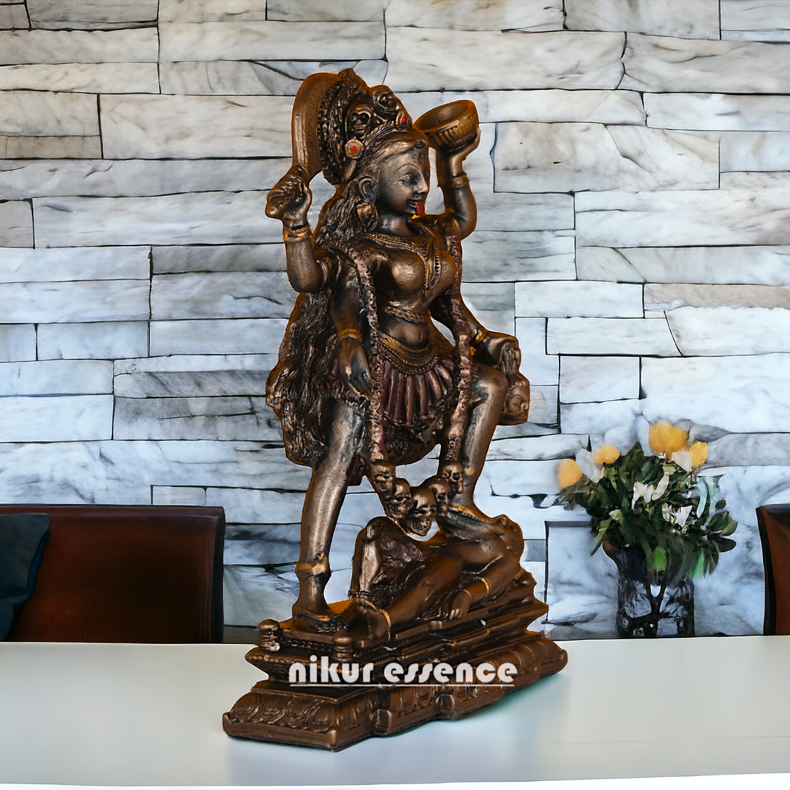 Buy Bronze Kali maa Idol Statue online -nikur essence Nikuressence
