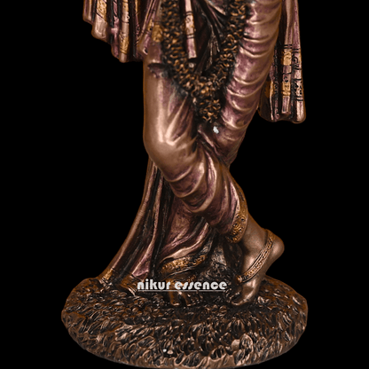 Buy Krishna Statue in copper | Buy Krishna Statue in bronze | Buy Krishna Statue -11 inch Nikuressence
