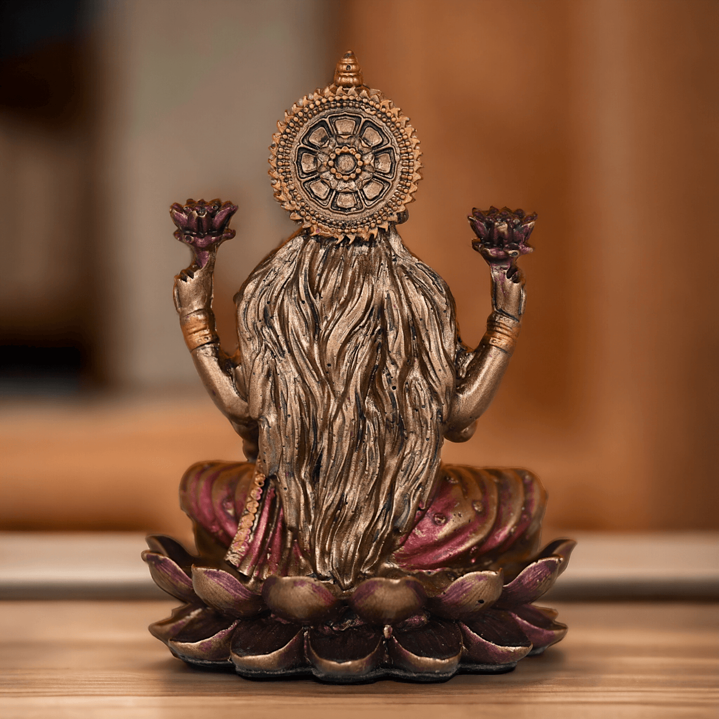 Bronze Statue of Shubh Lakshmi, Symbol of Prosperity and Grace Nikuressence