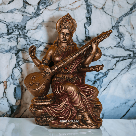 Bronze Saraswati maa idols 7 cm by nikuressence Nikuressence