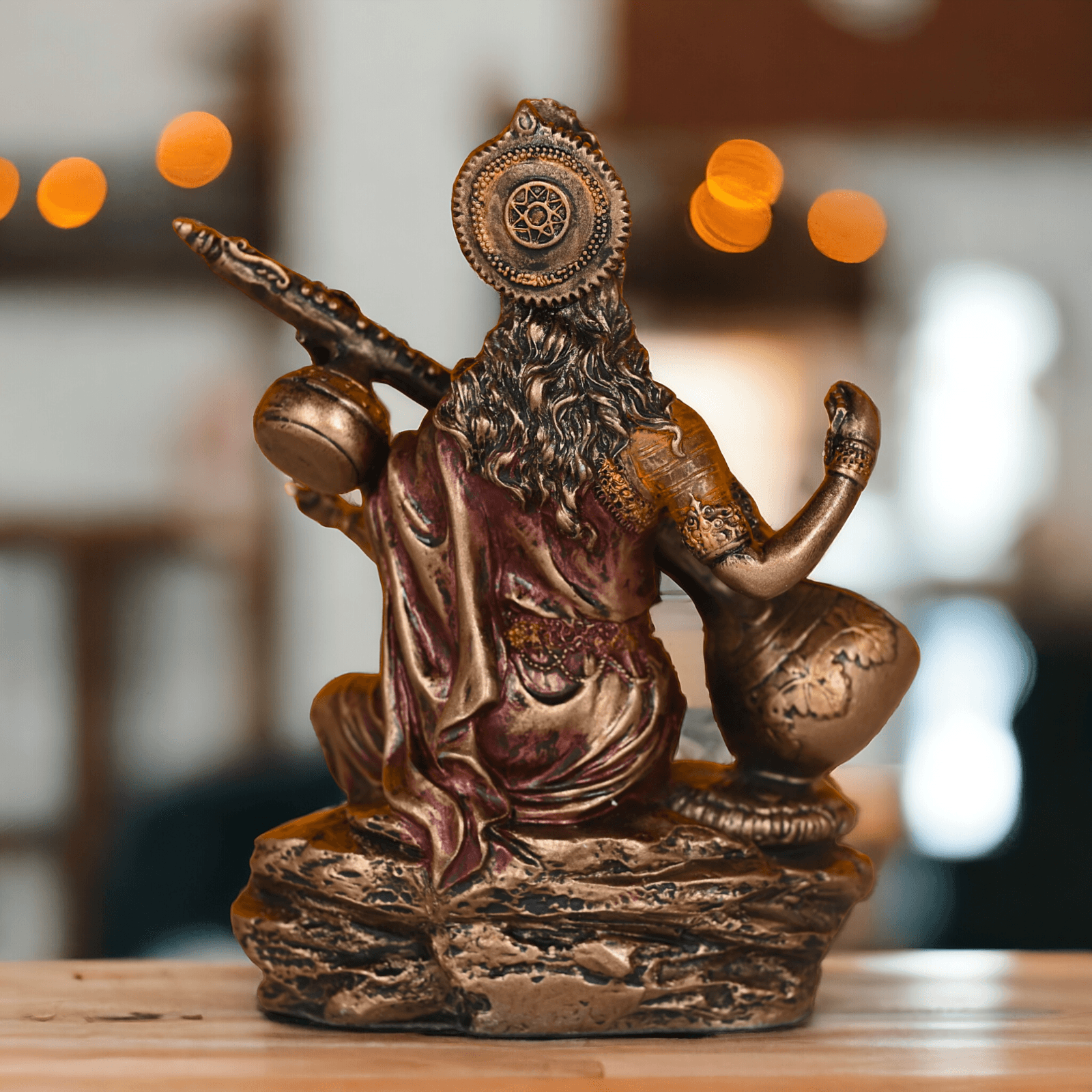 Bronze Saraswati maa idols 7 cm by nikuressence Nikuressence