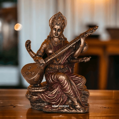 Bronze Saraswati maa idols 7 cm by nikuressence Nikuressence