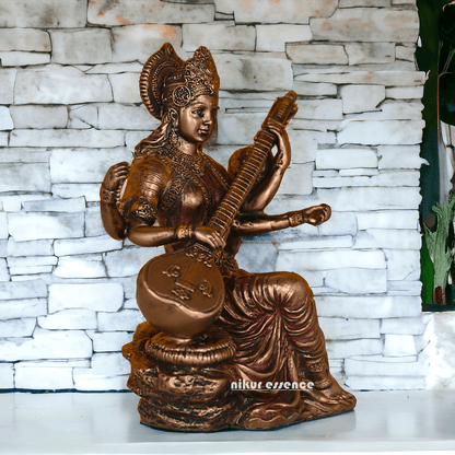 Bronze Saraswati maa idols 7 cm by nikuressence Nikuressence