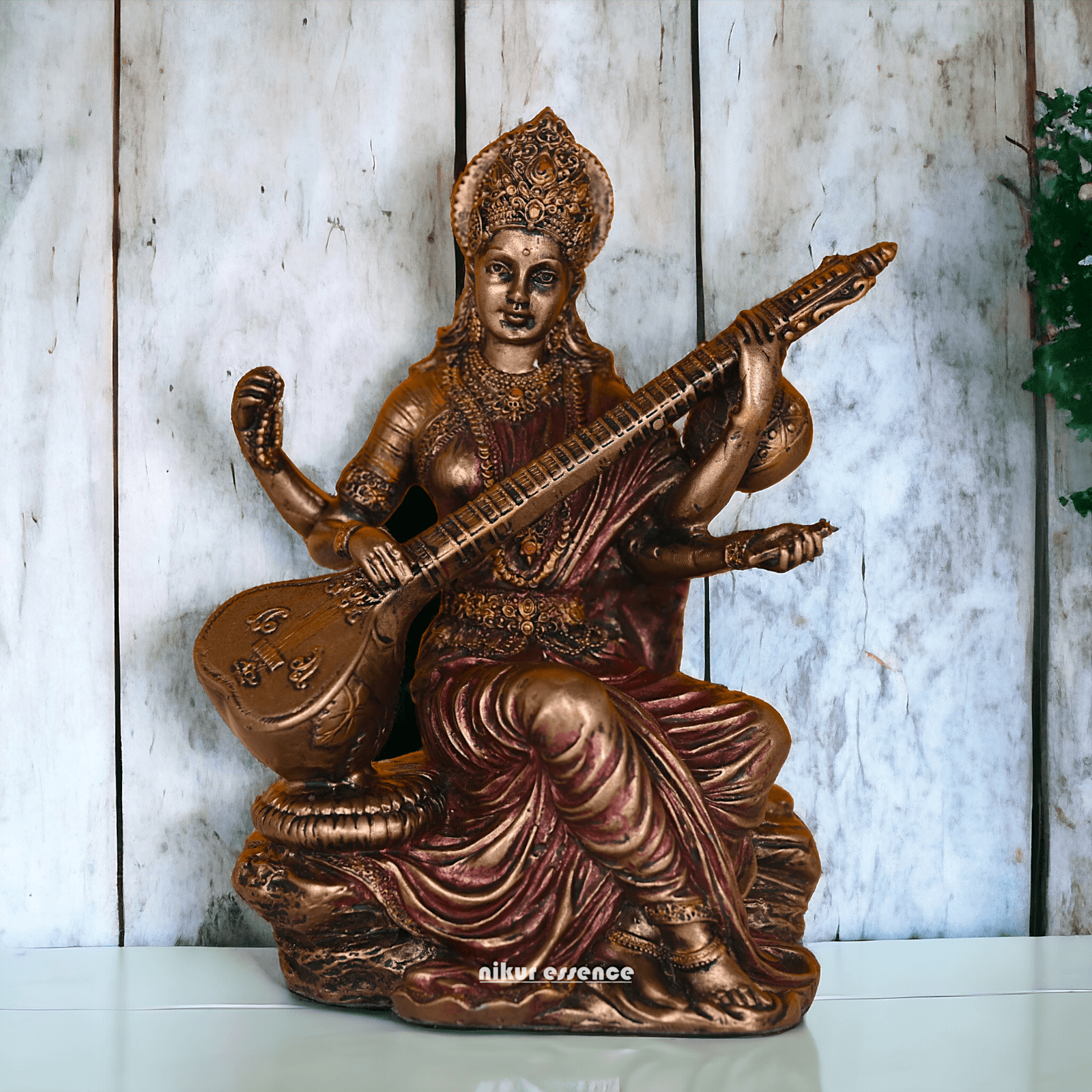 Bronze Saraswati maa idols 7 cm by nikuressence Nikuressence