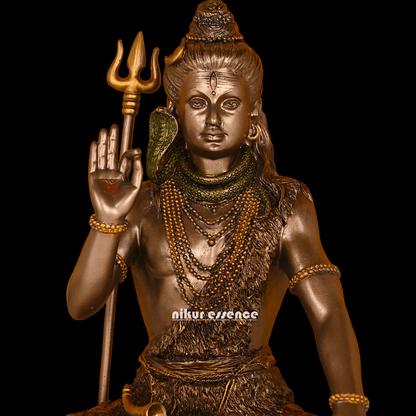 Buy Bronze Lord Shiva Idol Statue - Handcrafted Hindu God Sculpture Nikuressence